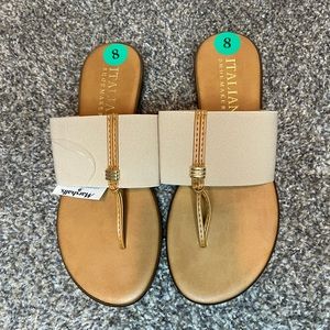 Italian shoemakers womens sandals size 8